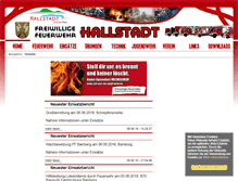 Tablet Screenshot of feuerwehr-hallstadt.de